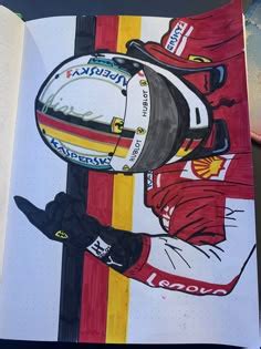 Image result for F1 Driver Drawing
