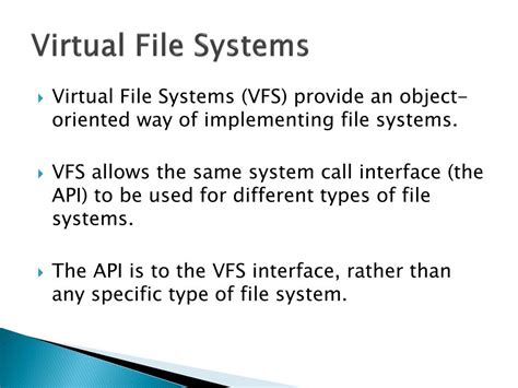 Image result for Virtual File System Interface
