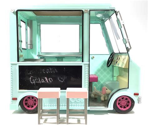 Lot - American Girl Sweet Ice Cream Truck & Accessories