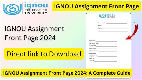 Image result for IGNOU Assignment Instructions