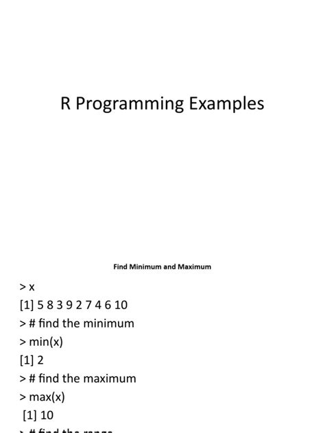 R Programming Examples 的图像结果
