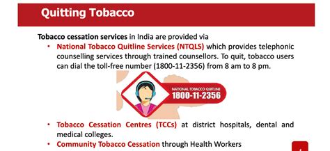 Quitting Tobacco- NTQLs