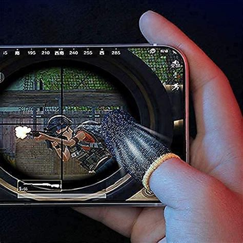 PUBG Finger Sleeve Thumb Grip Sweatproof Smooth & Responsive Touch (4 ...