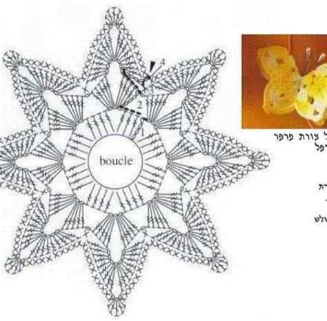 Crochet Thread Snowflake Pattern 的图像结果