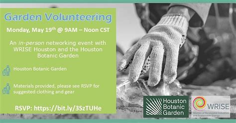 WRISE Houston Volunteers with the Houston Botanic Garden, Houston ...