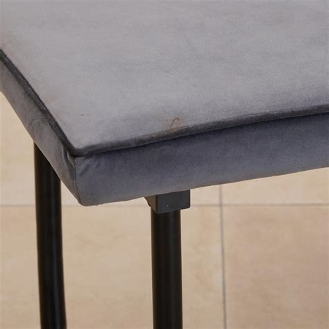 Buy (Refurbished) Polaris Fabric Dining Bench - Grey from Home Centre ...