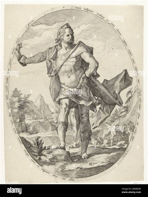 Simson, Nicolaas Braeu, after Hendrick Goltzius, c. 1586 - in or after ...