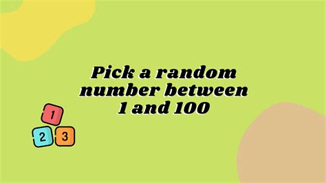Image result for Pick One Random Number