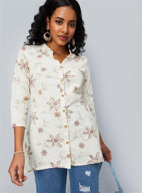 Buy Women Floral Printed Short Kurti Online at just Rs. 499.0 ...