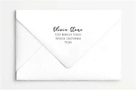 Address Stamp No. 23, Return Address, Model: Stamp | Michaels