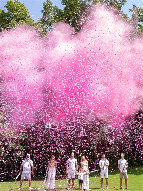 Powder + Confetti Gender Reveal Cannons | Gender reveal pictures ...