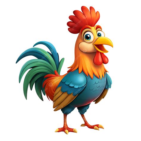 Cute Cartoon Rooster Clipart Illustration, Cartoon Rooster Illustration ...