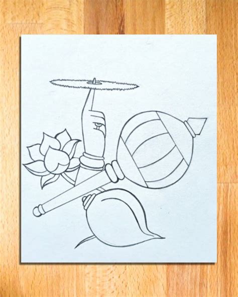 Easy drawing of lord vishnu hand how to draw lord vishnu hand step by step – Artofit