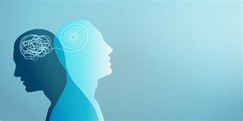 Metapher bipolare Störung Geist mental Doppelgesicht Gespaltene ...