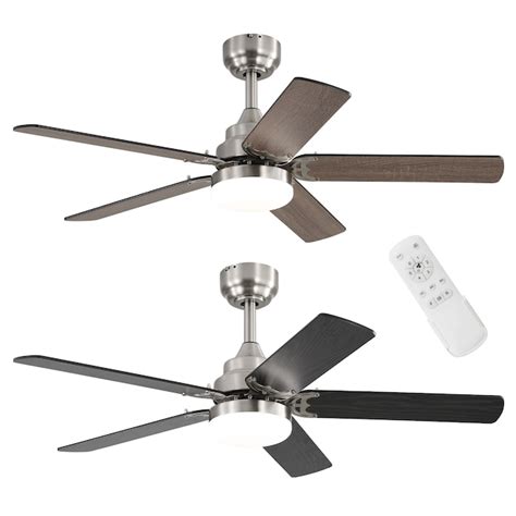 Sofucor 42K009 42-in Nickel with Dark brown Blades Covered Outdoor ...
