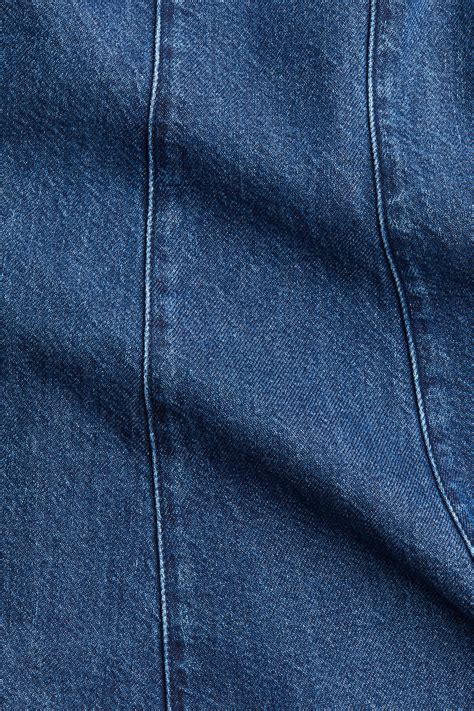 Flared-skirt denim dress - Dark denim blue - Ladies | H&M IN