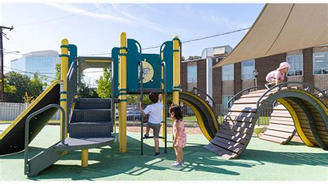 Jennie Dean Park - Colorful Playground Towers