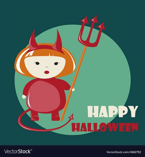 Happy halloween greeting card Royalty Free Vector Image
