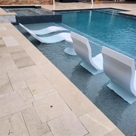Sun Shelves & Ledge Loungers Integrated with Pool Covers