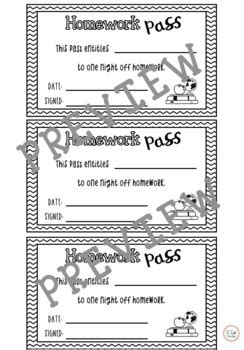 Image result for Homework Passes