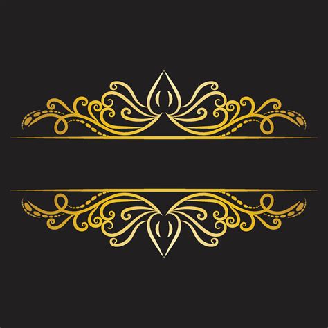 Luxury Vintage Frame Png Gold Wedding Invitation Clipart 13420507 ...