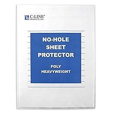 C-Line Top Loading Heavyweight Poly Sheet Protectors, Clear, Legal Size ...