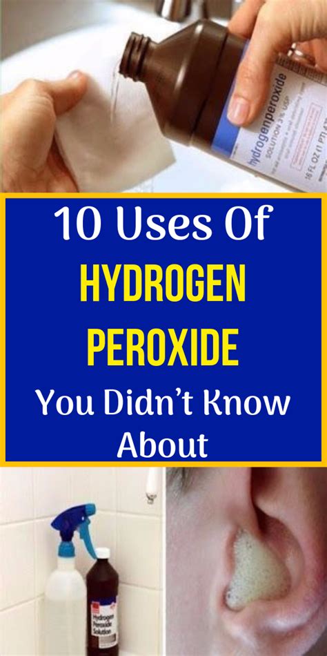 Hydrogen Peroxide Usage 的图像结果