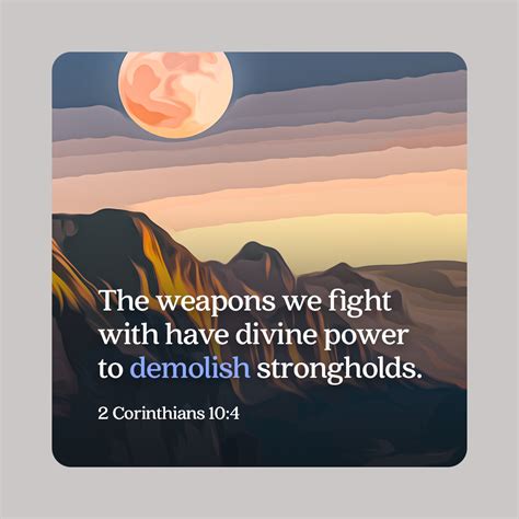 2 Corinthians 10:4 | The Verse Project | Biblical Encouragement from ...