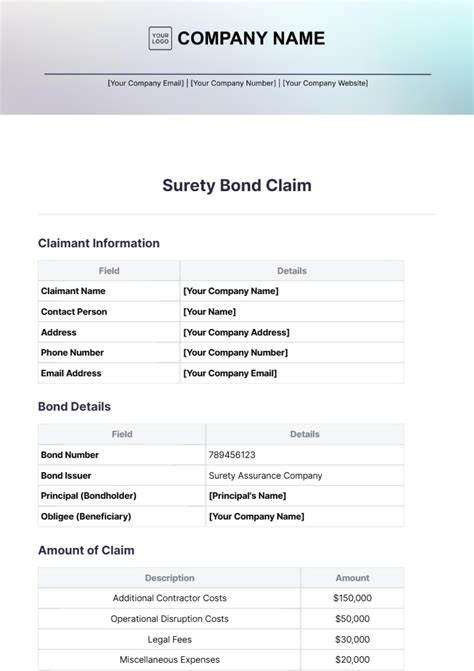 Image result for Example of Surety Bond