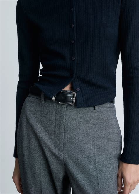 Buttoned ribbed cardigan - Women | MANGO United Kingdom