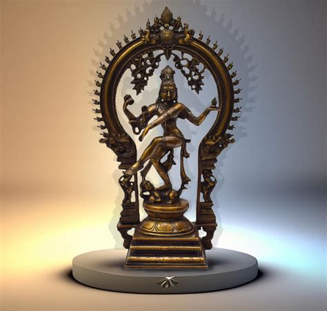 Buy Tarang Arts Brass Nataraja Idol with Antique Finish, Pure Brass ...