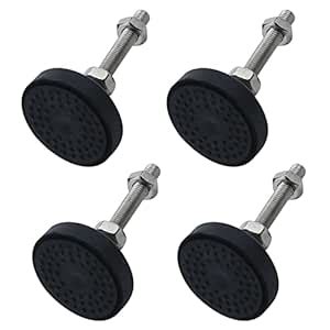 Antrader 4Pcs M8 Thread Adjustable Foot Cups Reinforced Nylon Base 2 ...