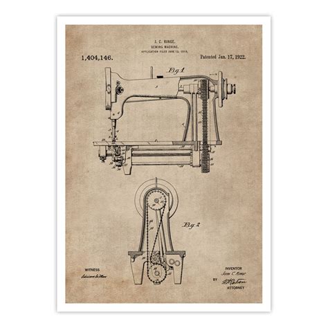Patent Document of a Sewing Machine – Calcuttan