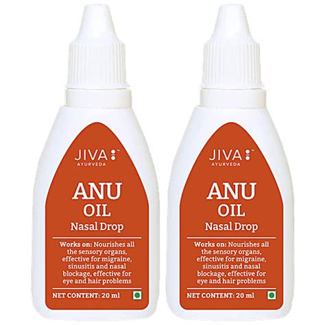 Buy Jiva Ayurveda Anu Oil Ayurvedic Nasal Drop - For Headache, Facial ...
