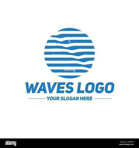 Smooth oceanic waves Stock Vector Images - Alamy