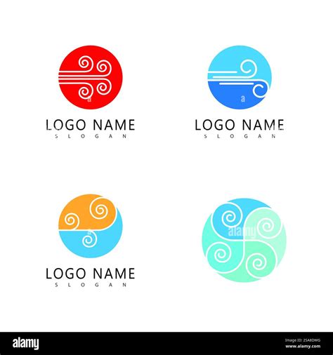 Wind logo vector symbol design Stock Vector Image & Art - Alamy