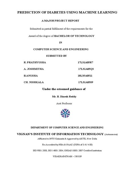 Image result for Machine Learning Project Documentation PDF