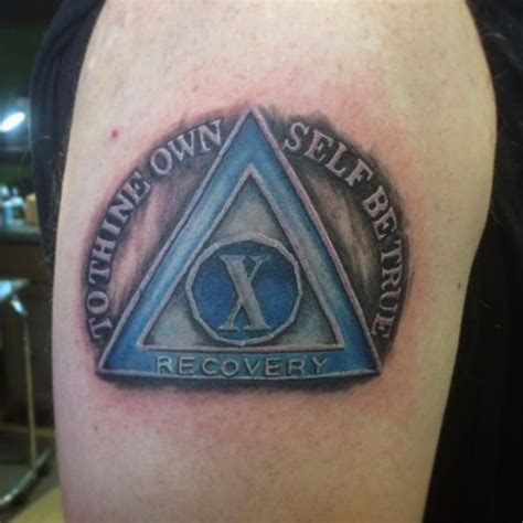 Alcoholics Anonymous Logo Tattoo