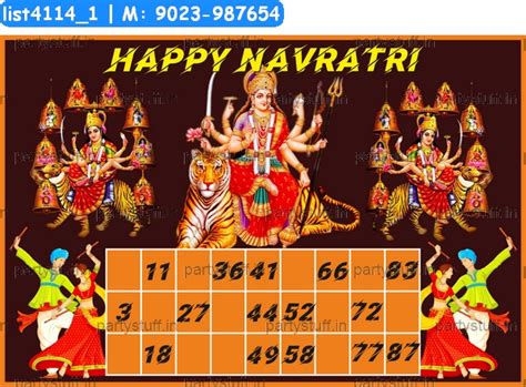 Tambola Housie | Navratri Designs