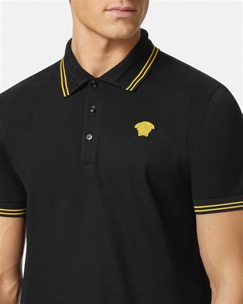 Medusa Polo Shirt Black | VERSACE