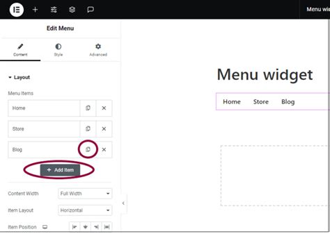 Image result for How to Put Secondary Menu Using Elementor