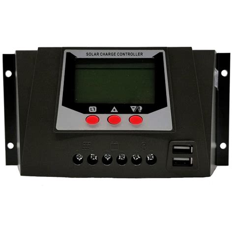 30A Solar Charge Controller 12V 24V Auto 50V PV Input PWM Regulators ...