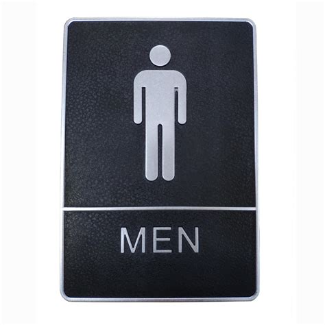 Men Bathroom Sign