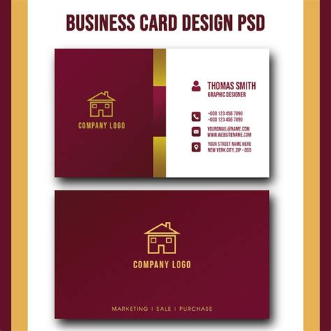 Business Card Template with House Outline 的图像结果
