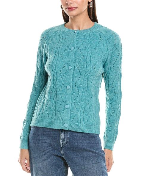 ANNA KAY Cashmere-Blend Cardigan in Blue | Lyst UK