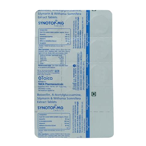 Synotop-MG Tablet 15's Price, Uses, Side Effects, Composition - Apollo ...
