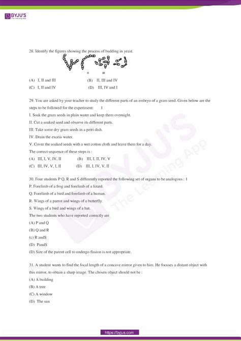 Image result for Final Answer Key for CBSE Class 10th Science Sample Paper Term1