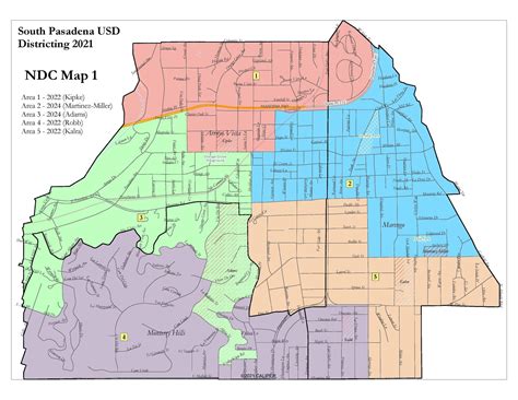 Draft Trustee Area Maps – California Voting Rights Act (CVRA) – South Pasadena Unified School ...