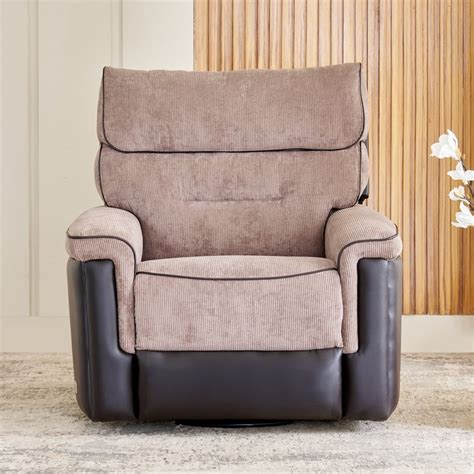 Buy Cristian Fabric 1-Seater Recliner - Brown from Home Centre at just ...