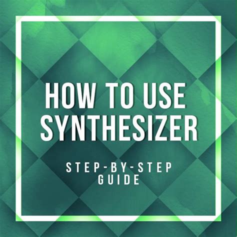 Image result for Synthesizer Tutorial
